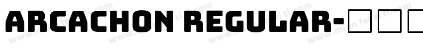 Arcachon Regular字体转换
